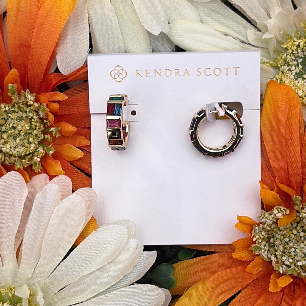 Kendra Scott Jamie Huggies Gold Multicolor